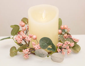 Blush Berry Candle Ring 23cm