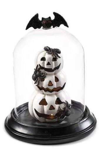 Halloween Glass Dome Decoration with LED