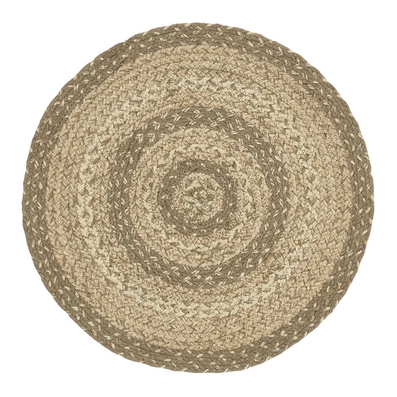 Cobblestone Jute Stencil Star Round Trivet 15