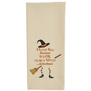 It's OK To Be A Witch Tea Towel