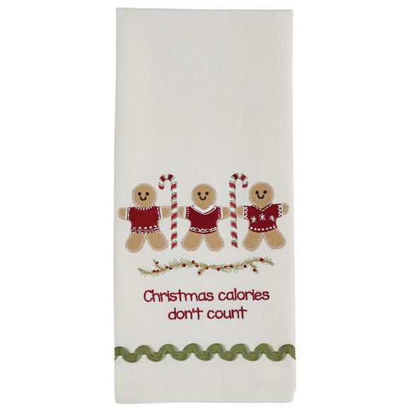 Christmas Calories Gingerbread Man Tea Towel