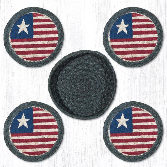 FLAG BRAIDED COASTERS