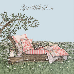 Sally Swannell 'Garden Chaise' Get Well Card