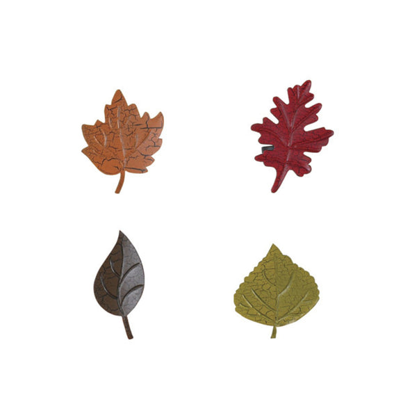 Set of 4 Autumn Leaf Napkin Rings