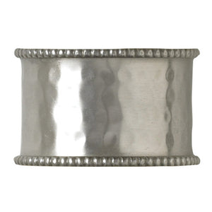 Hammered Cuff Napkin Ring - Pewter Finish