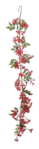 Red Berry & Vine Garland, 5ft