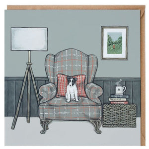 Sally Swannell 'His Master's Chair' Greetings Card