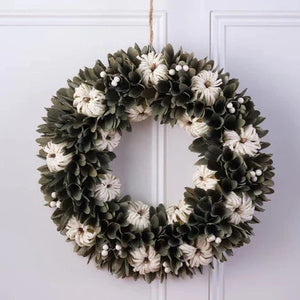 Green Pumpkin Wreath