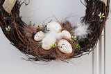 Egg Shaped Easter Wreath