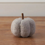 Grey Felt Pumpkin