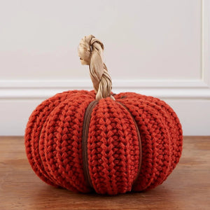 Burnt Orange Wool Pumpkin