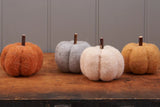 Grey Felt Pumpkin