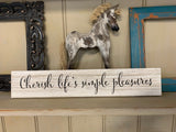 Distressed White Wooden Barn Board Sign