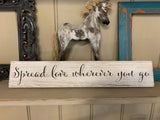 Distressed White Wooden Barn Board Sign