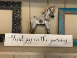 Distressed White Wooden Barn Board Sign