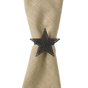 Black Star Napkin Ring