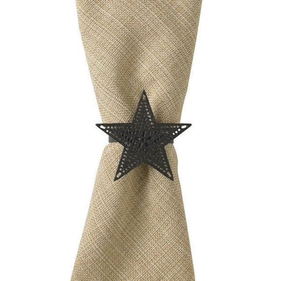 Black Star Napkin Ring