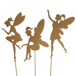 Fairy Design Garden Metal Stake