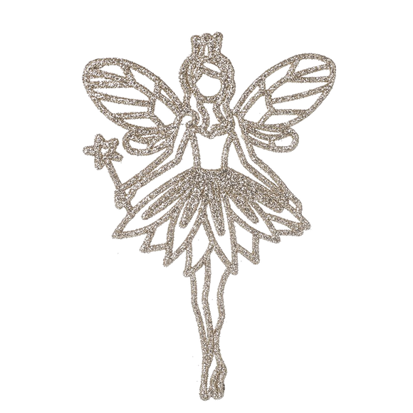 Gold Cutout Fairy Tree Decoration