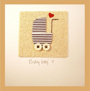 Patchwork Baby Boy Card