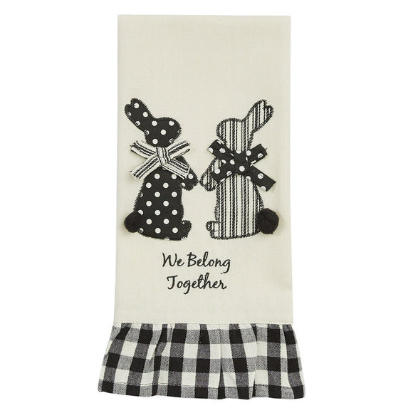 We Belong Together Applique Easter Tea Towel