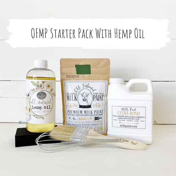 Old Fashioned Milk Paint Bundle #2 ~ Starter Pack with Hemp Oil