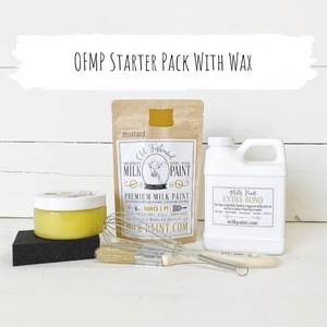 Old Fashioned Milk Paint Bundle #1 ~ Starter Pack with Wax